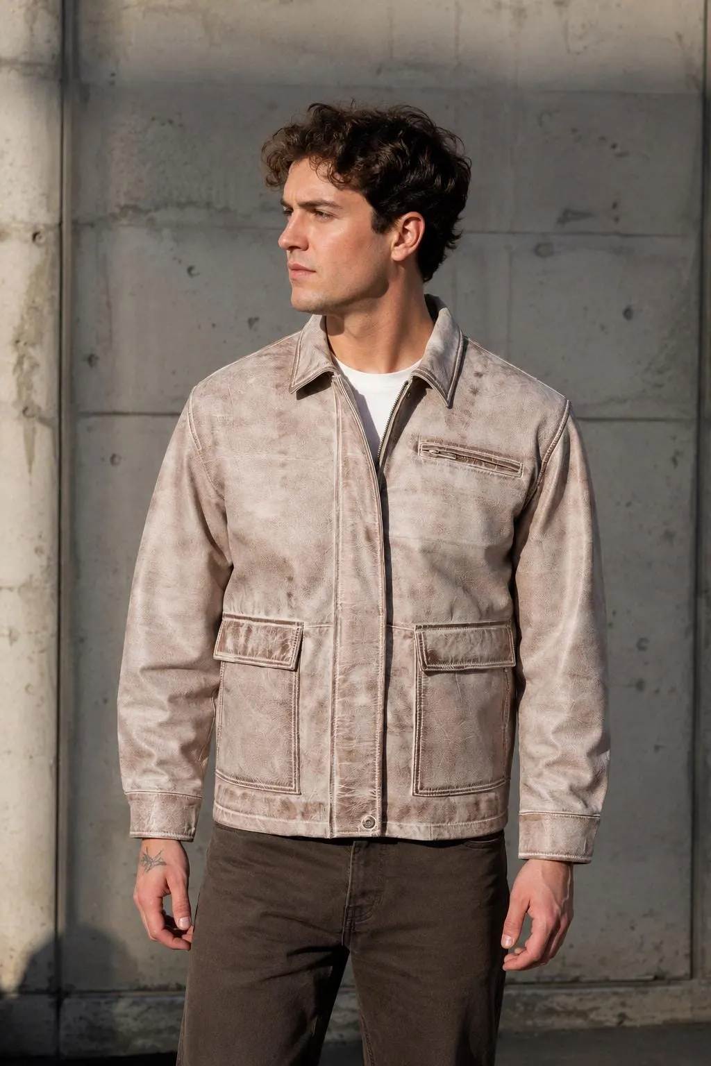 Men's Sheep Napa Leather Jacket